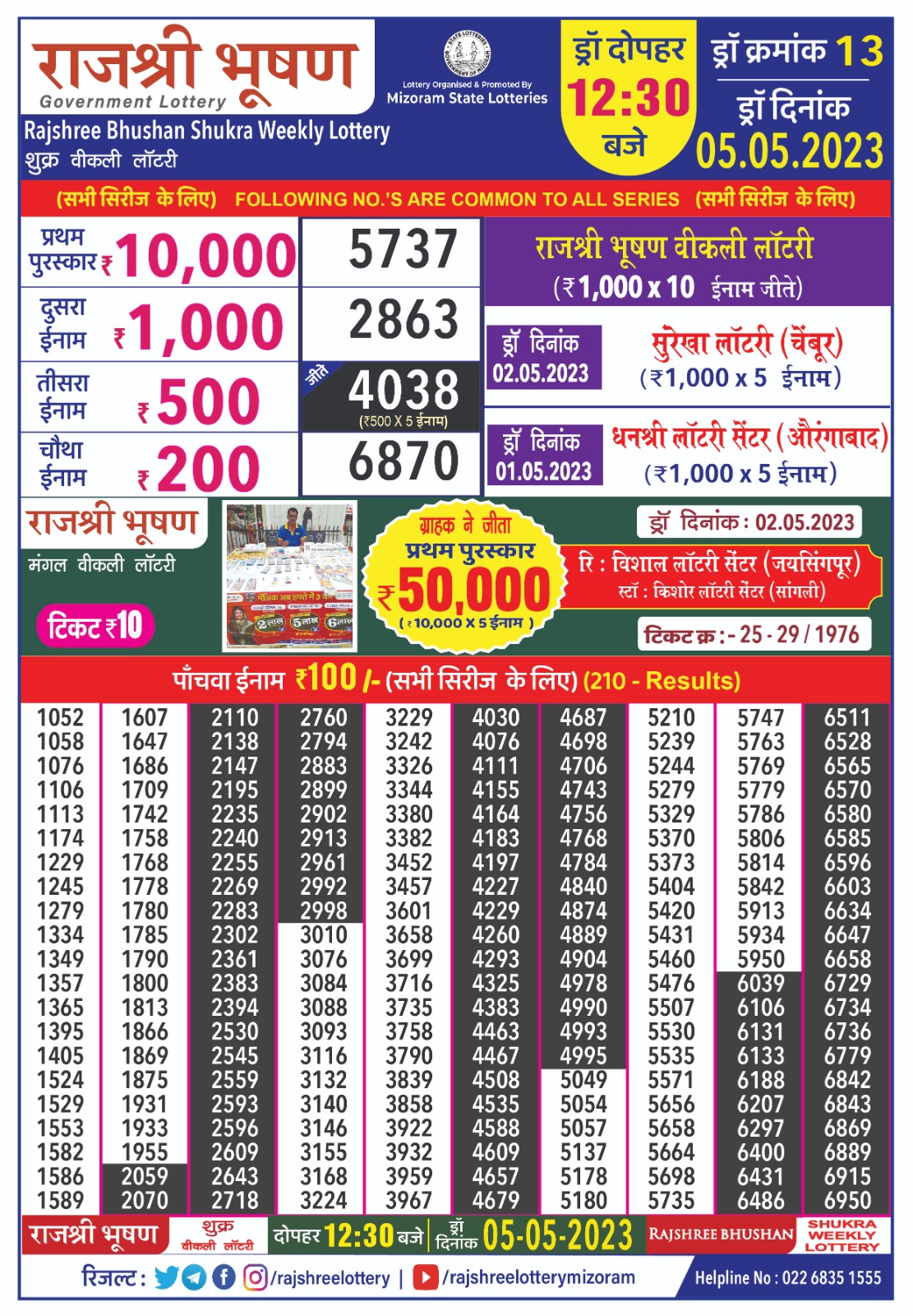 Lottery Result Today May 5, 2023