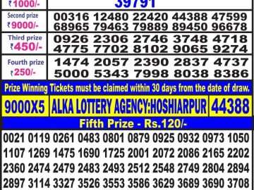 Lottery Result Today May 16, 2023