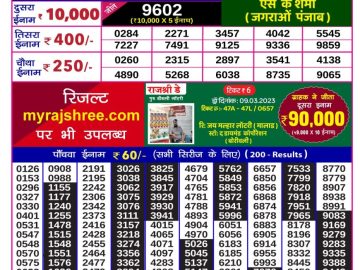 Lottery Result Today May 18, 2023