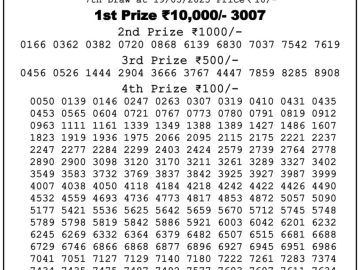 Lottery Result Today May 19, 2023