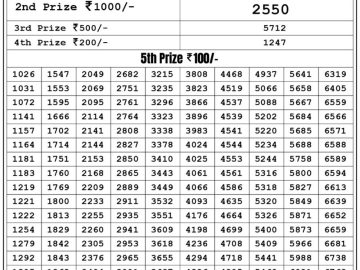 Lottery Result Today May 20, 2023