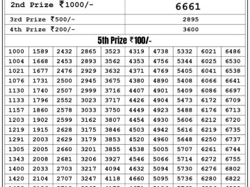 Lottery Result Today May 20, 2023