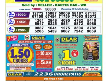 Lottery Result Today May 20, 2023