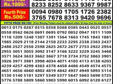 Lottery Result Today May 30, 2023