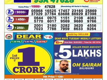 Lottery Result Today May 30, 2023