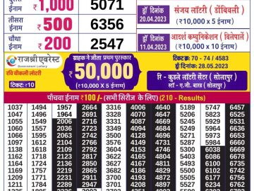 Lottery Result Today May 31, 2023