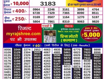 Lottery Result Today May 31, 2023