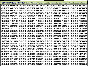 Lottery Result Today June 13, 2023