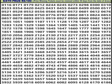 Lottery Result Today June 17, 2023