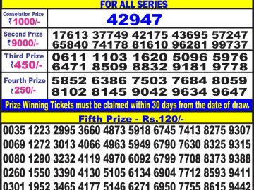 Lottery Result Today June 20, 2023