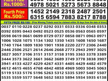 Lottery Result Today June 20, 2023