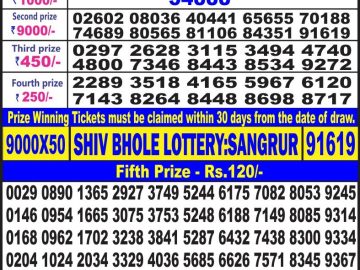 Lottery Result Today June 22, 2023