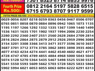 Lottery Result Today June 29, 2023