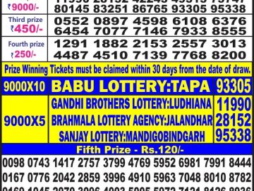 Lottery Result Today June 29, 2023