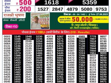 Lottery Result Today June 30, 2023