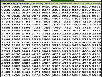 Lottery Result Today June 30, 2023