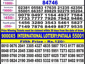 Lottery Result Today June 30, 2023