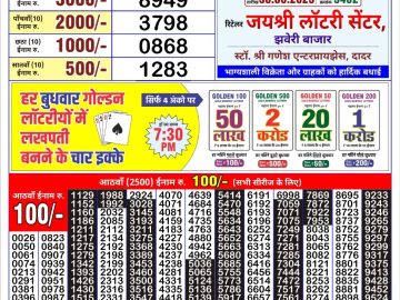 Lottery Result Today June 30, 2023