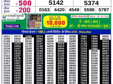 Lottery Result Today June 30, 2023