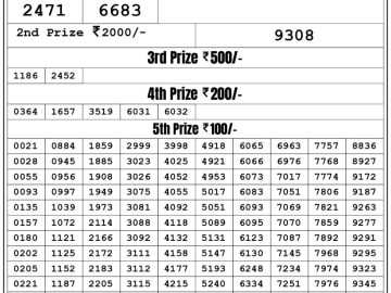 Lottery Result Today June 12, 2023