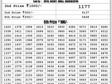 Lottery Result Today June 9, 2023