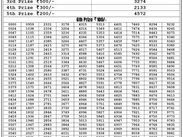 Lottery Result Today June 11, 2023