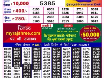 Lottery Result Today June 12, 2023