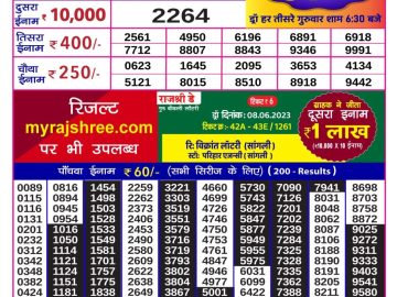 Lottery Result Today June 13, 2023