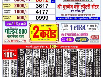 Lottery Result Today June 13, 2023