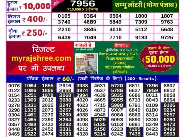 Lottery Result Today June 14, 2023