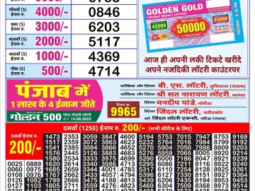 Lottery Result Today June 16, 2023