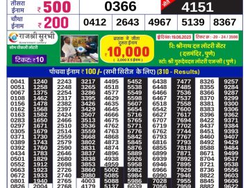 Lottery Result Today June 21, 2023