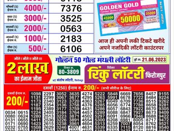 Lottery Result Today June 24, 2023