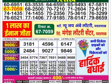 Lottery Result Today June 28, 2023