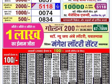 Lottery Result Today June 29, 2023