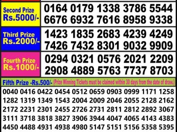 Lottery Result Today June 2, 2023