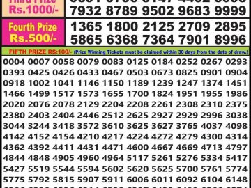 Lottery Result Today June 5, 2023