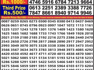 Lottery Result Today June 6, 2023