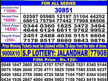 Lottery Result Today July 5, 2023