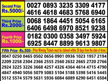 Lottery Result Today July 12, 2023