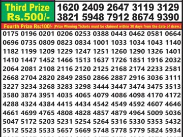 Lottery Result Today July 13, 2023