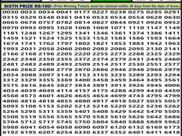 Lottery Result Today July 21, 2023