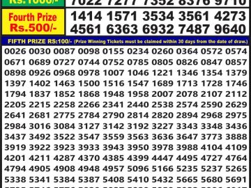 Lottery Result Today July 22, 2023