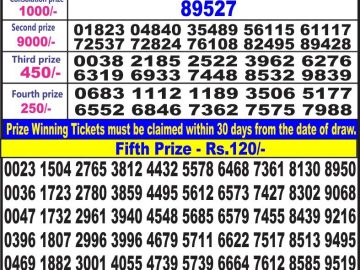 Lottery Result Today July 25, 2023