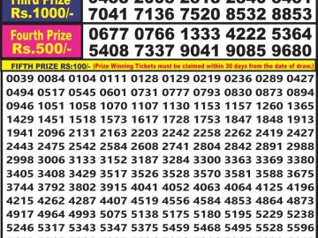 Lottery Result Today July 25, 2023