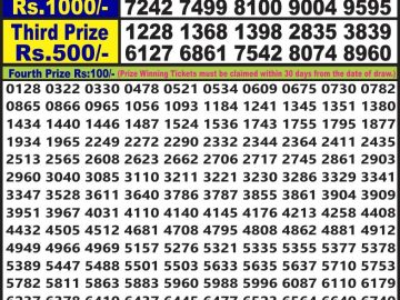 Lottery Result Today July 26, 2023