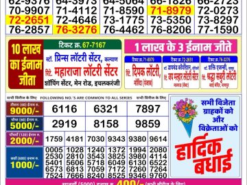 Lottery Result Today July 26, 2023