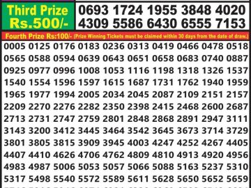 Lottery Result Today July 27, 2023