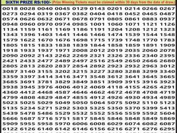 Lottery Result Today July 27, 2023