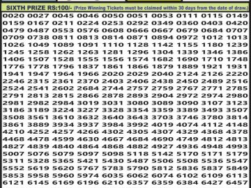 Lottery Result Today July 31, 2023